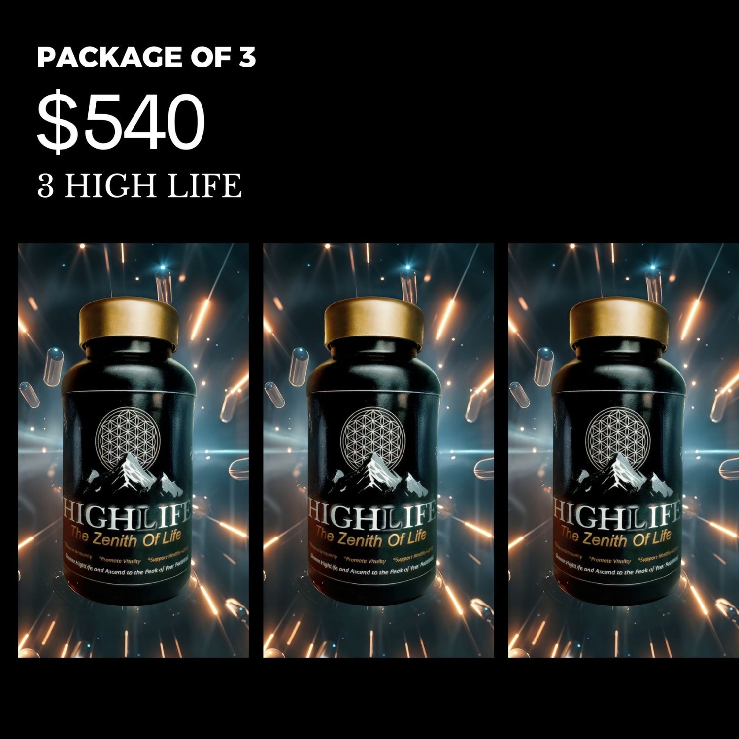 3 Bottles HighLife $540