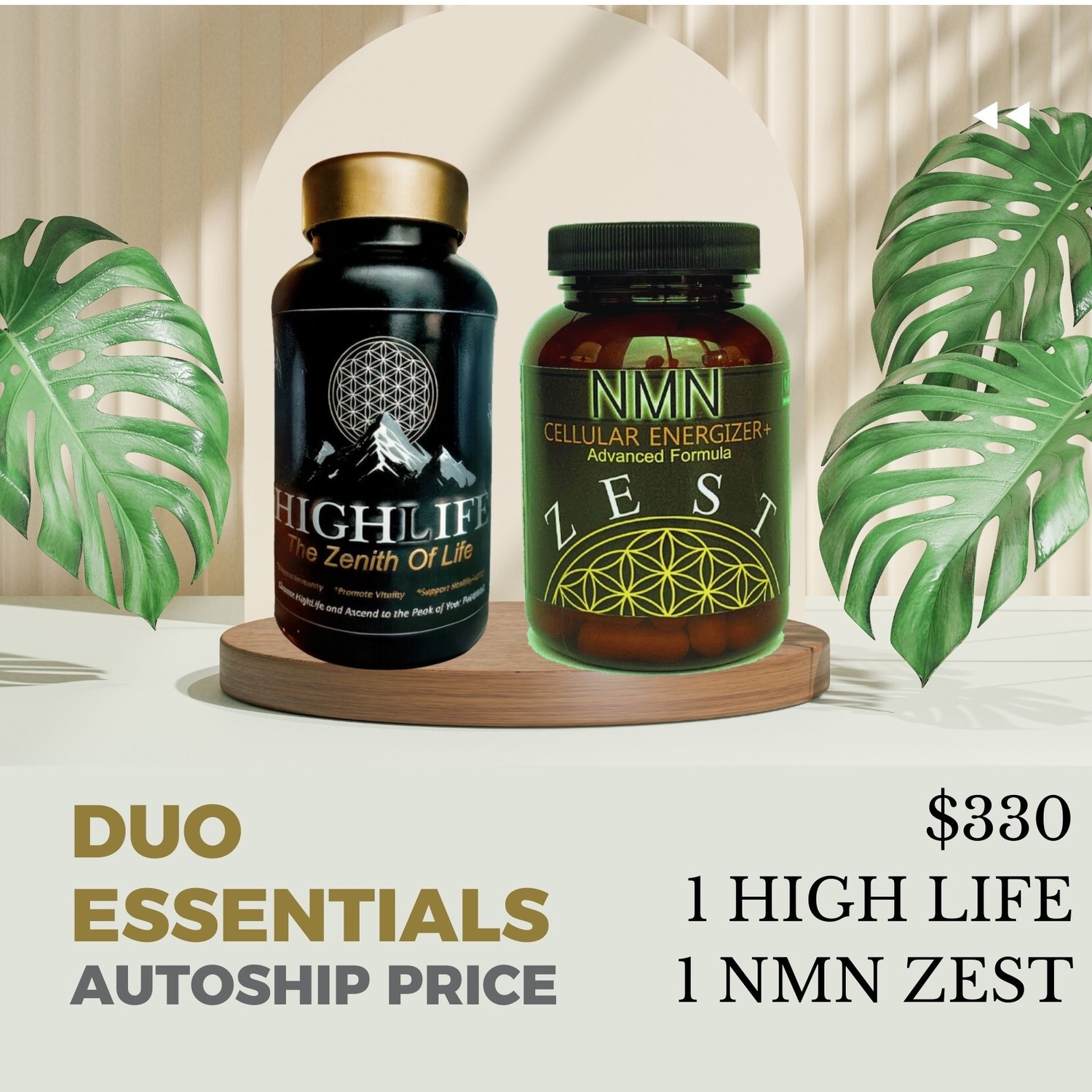 Duo Essentials (1 High Life + 1 NMN Zest)